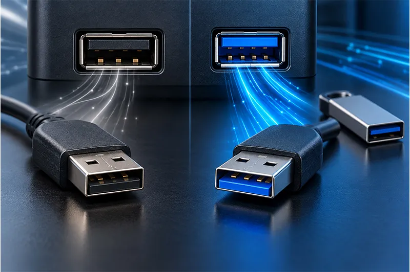 تفاوت های پورت های USB2 و USB3