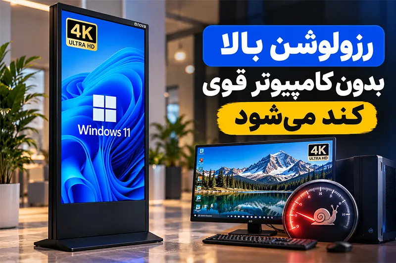 رزولوشن بالا بدون کامپیوتر قوی کند میشود